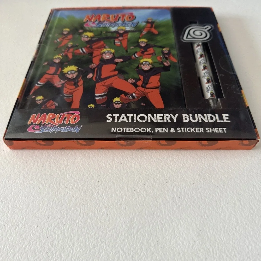 Naruto Shippuden Stationery Bundle Notebook Pen‎ Topper Holographic Sticker